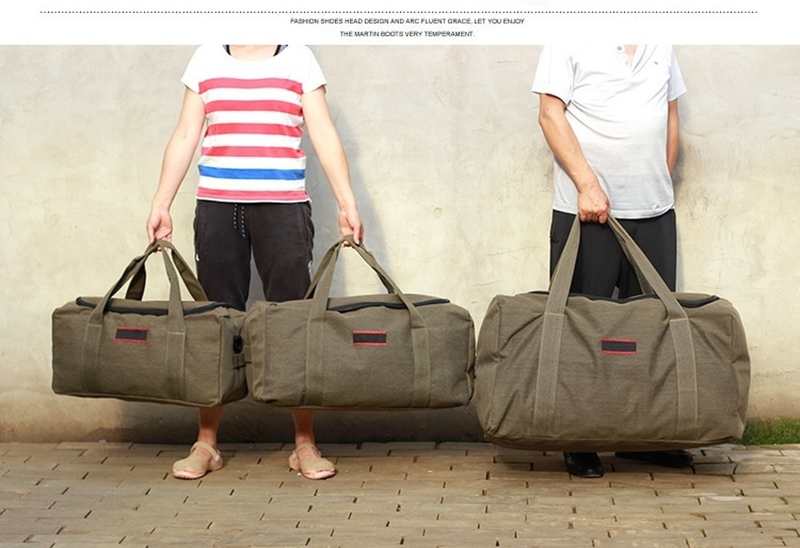 Large Capacity Canvas Hand Luggage Bag Image 2