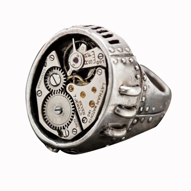 Gear Shape Movement Ring Image 3