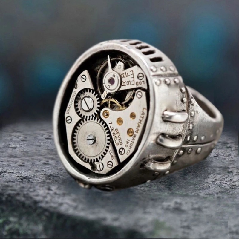 Gear Shape Movement Ring Image 4
