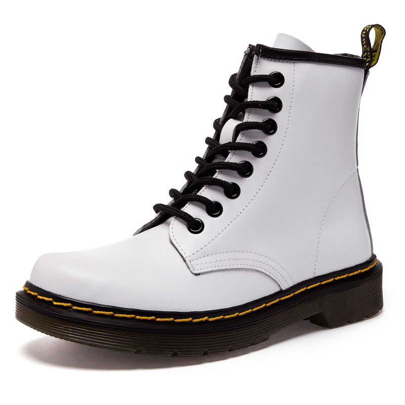 White Martin Boots