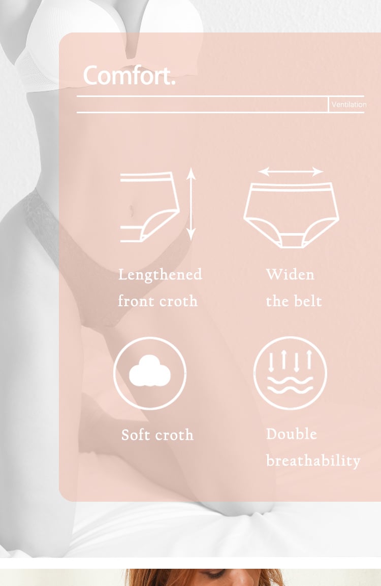 Women's Cotton Jacquard Seamless Tape Thong Panties - Image 2