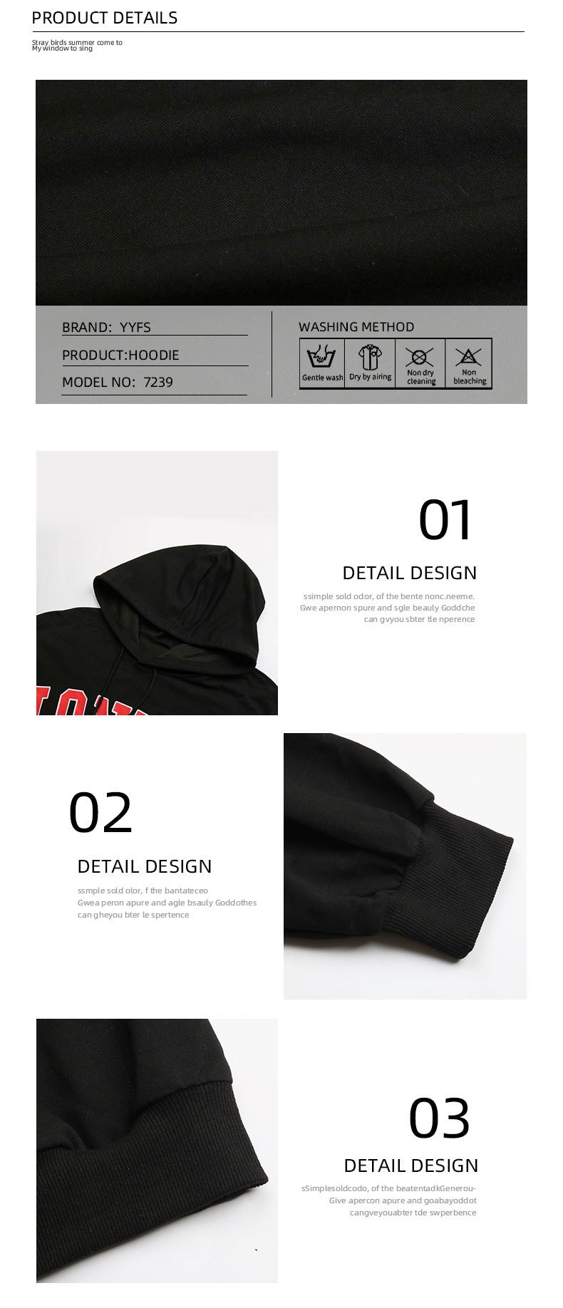 Hooded Letter-print Sweatshirt Image 4