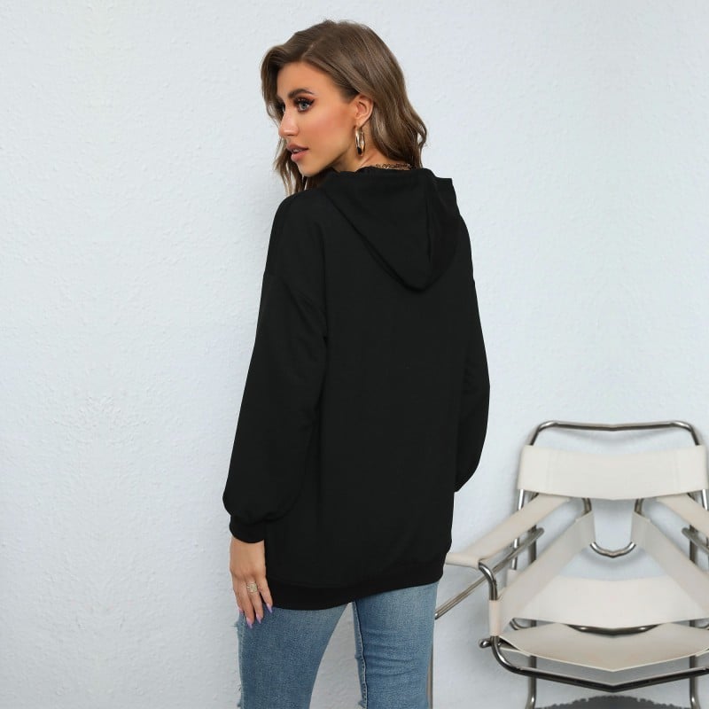 Hooded Letter-print Sweatshirt Image 7