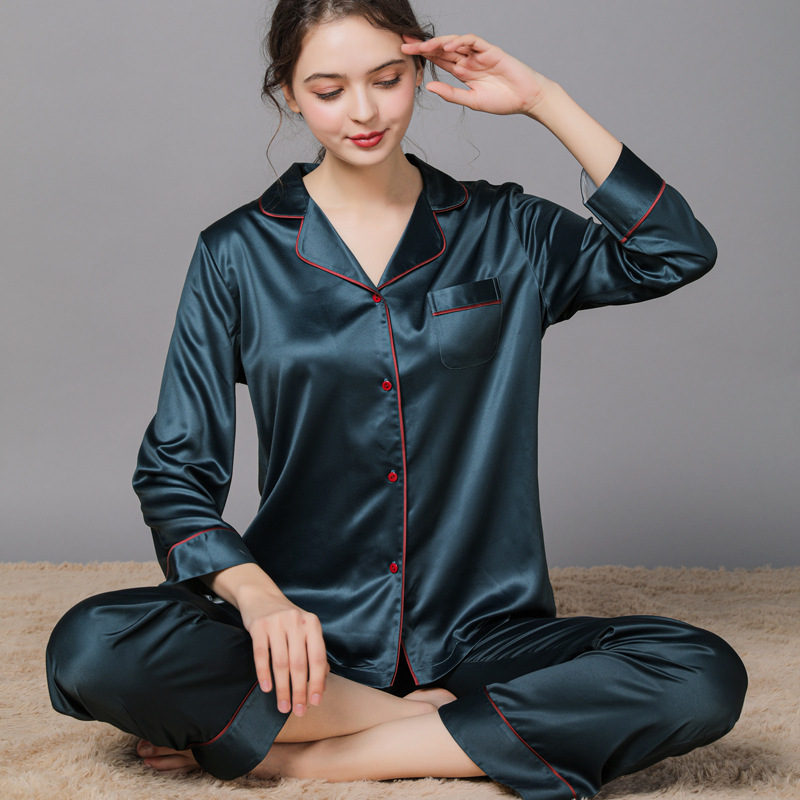 Silk Couple Pajamas