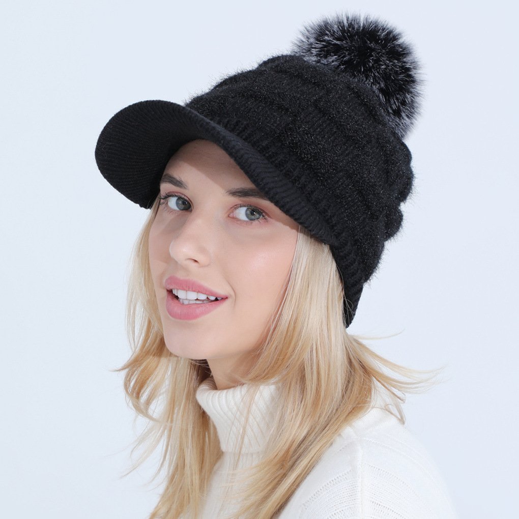 Thick Jacquard Square Knitting Wool Warm Hat - Image 4