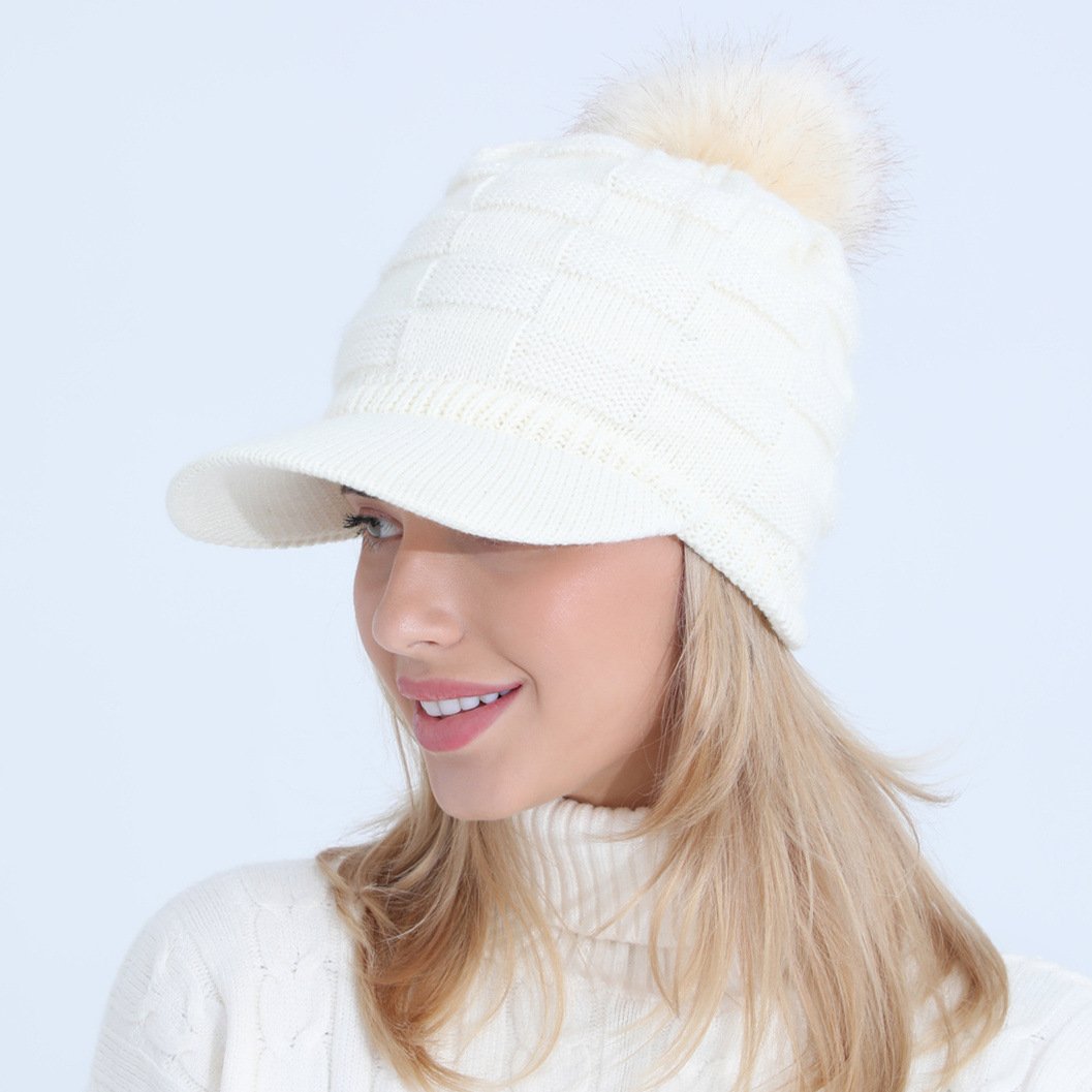 Thick Jacquard Square Knitting Wool Warm Hat - Image 5