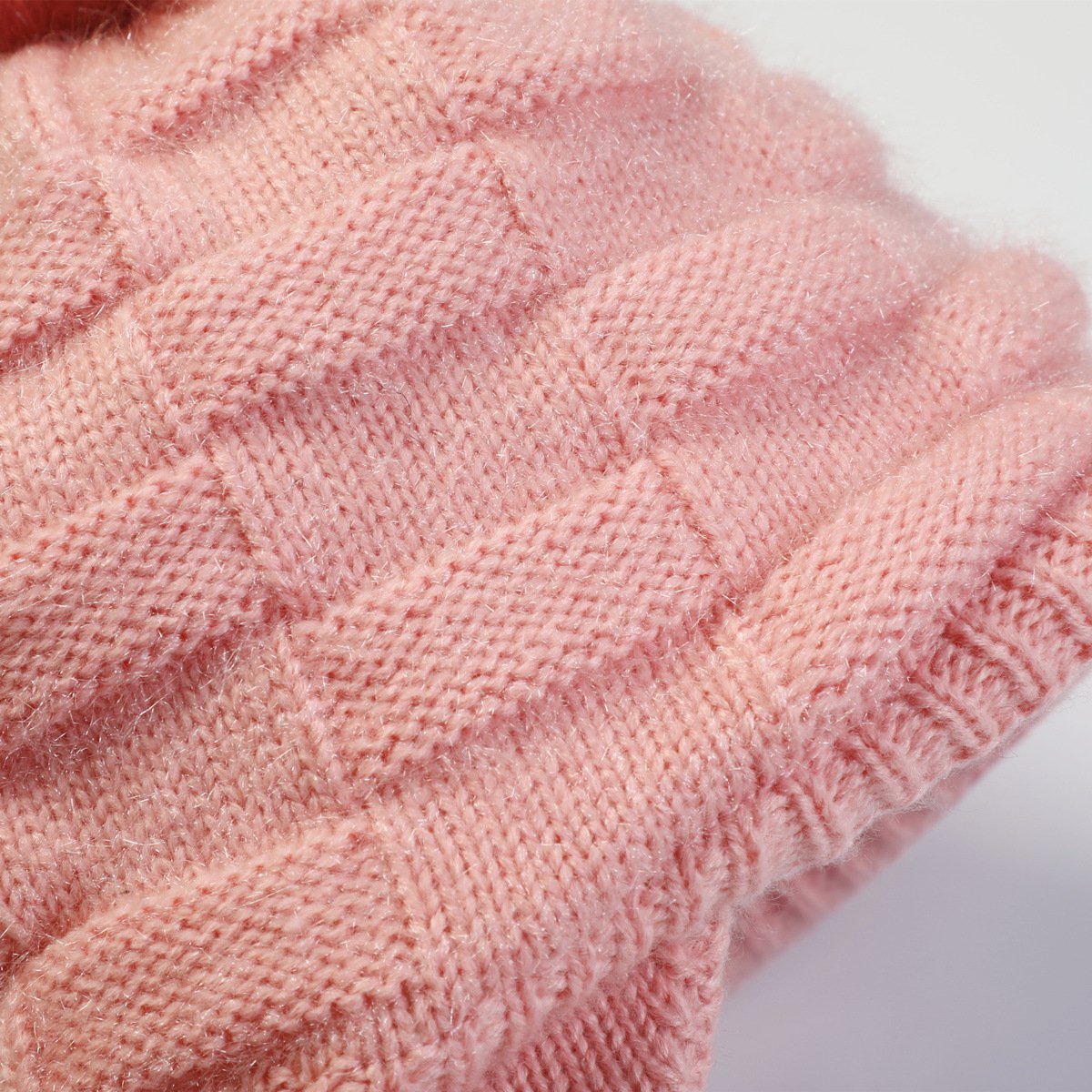 Thick Jacquard Square Knitting Wool Warm Hat - Image 3
