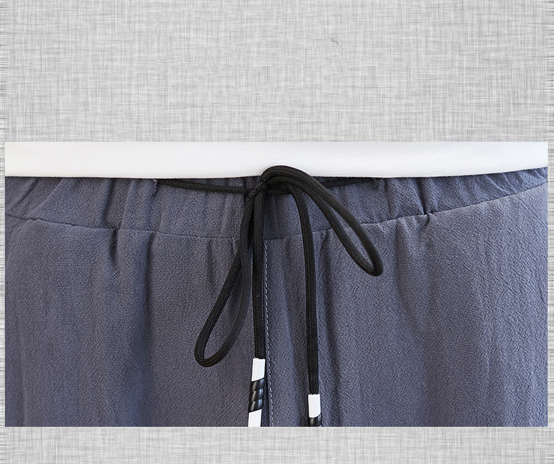 Men's Chinese Style Wide-leg Pants