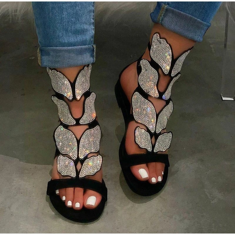 Flat Butterfly Sandals - Stylish Design