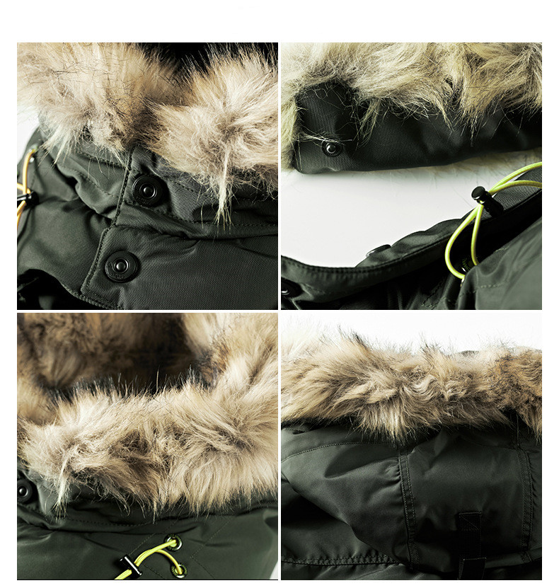 Men's Winter Long Cotton Jacket
