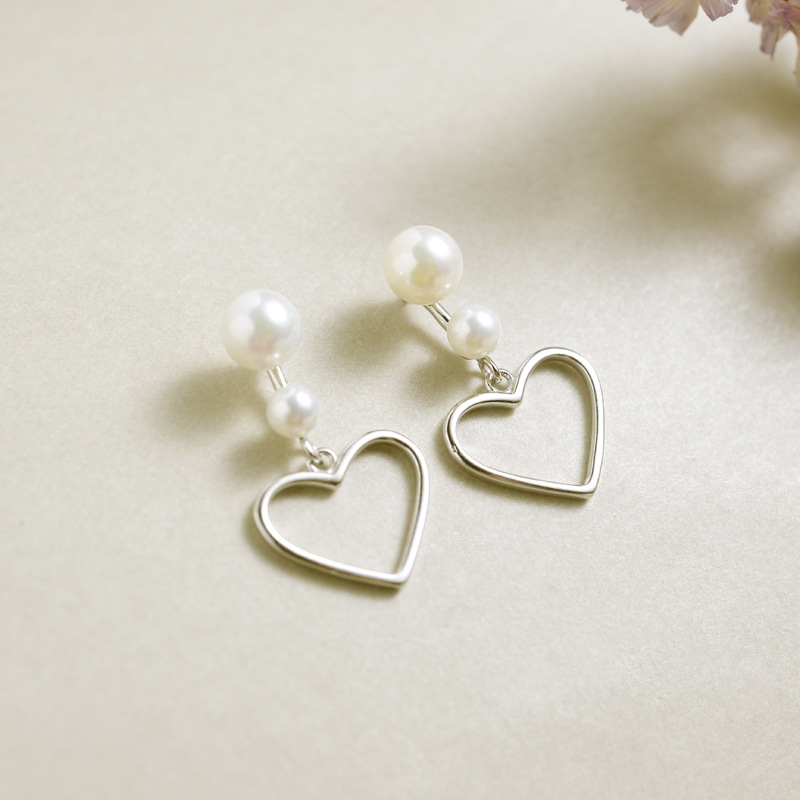 Hollow Love Earrings Image 1