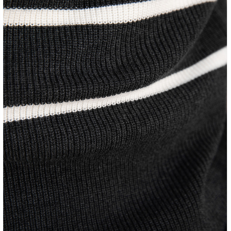 V-neck Striped Knit Cardigan Color Options