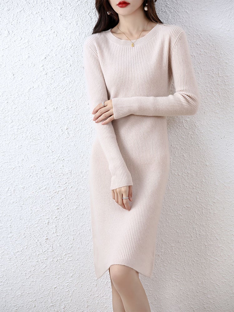 Fashion Solid Color Woolen Sweater