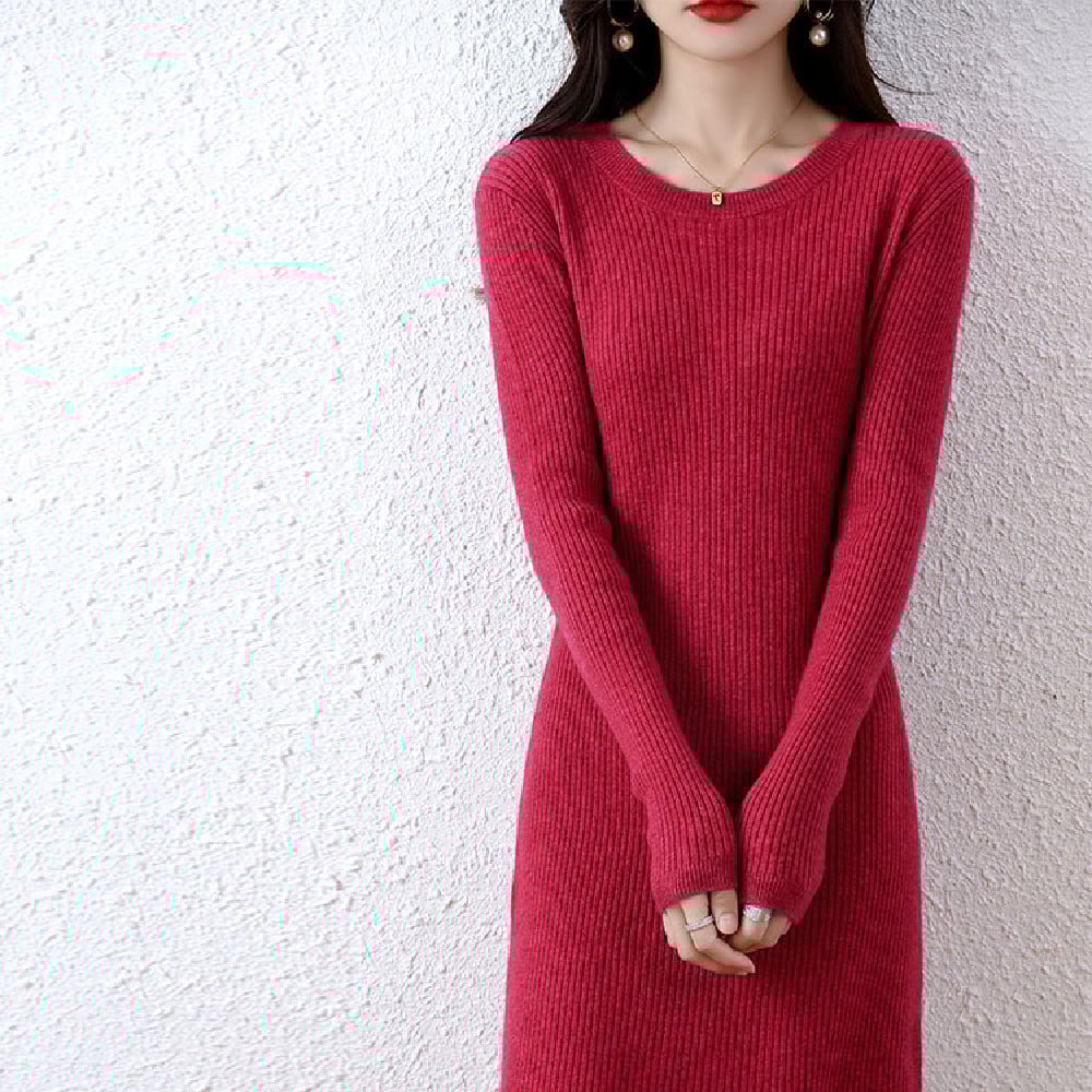Fashion Solid Color Woolen Sweater