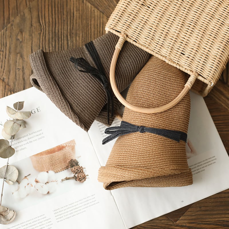 Women's Retro Foldable Sun Hat Image 3