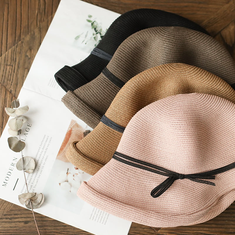 Women's Retro Foldable Sun Hat Image 2