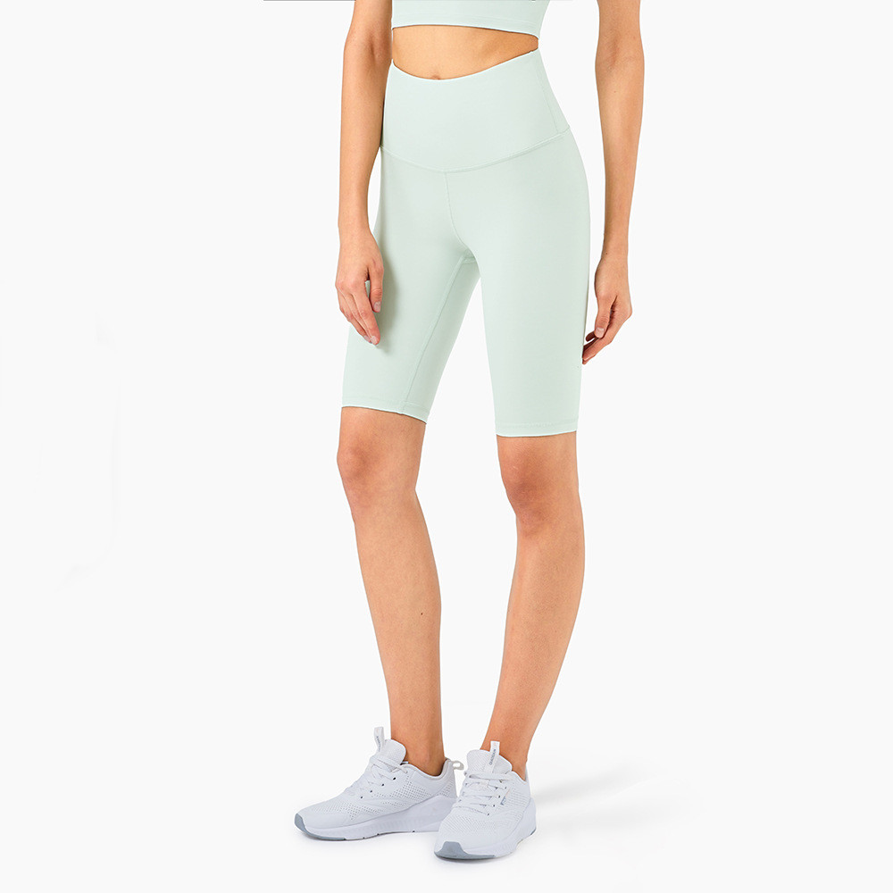 High Waist Tummy Peach Hip Fitness Shorts Image 4