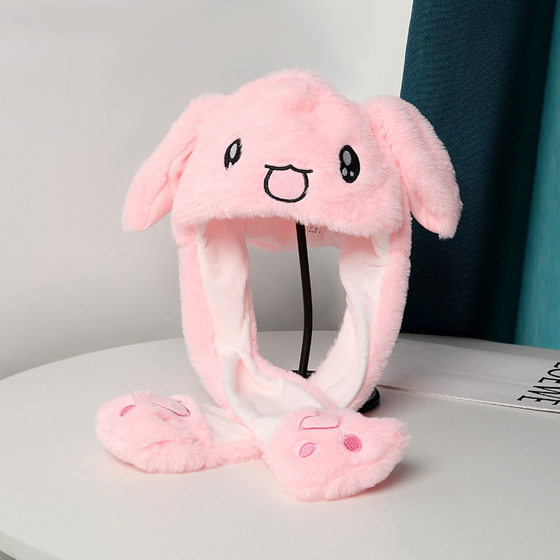 Warm Plush Moving Ear Hat