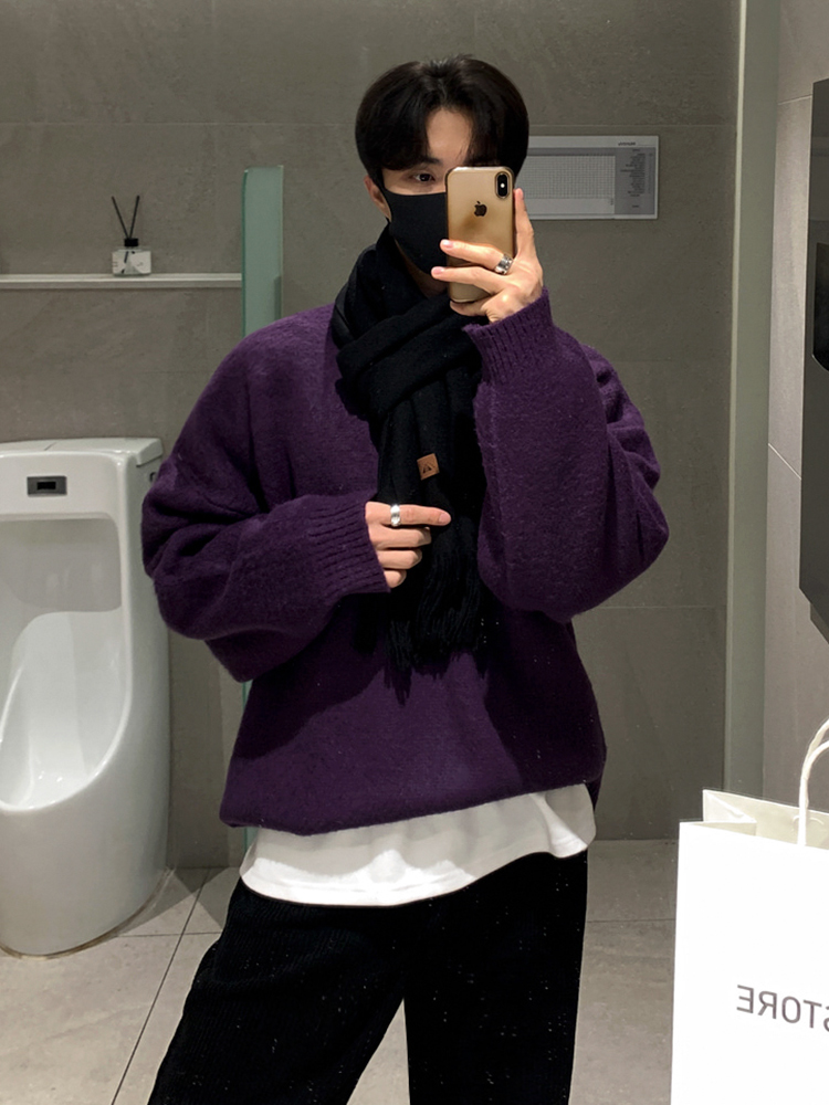 Thickened Mohair Knitted Sweater - Image 5