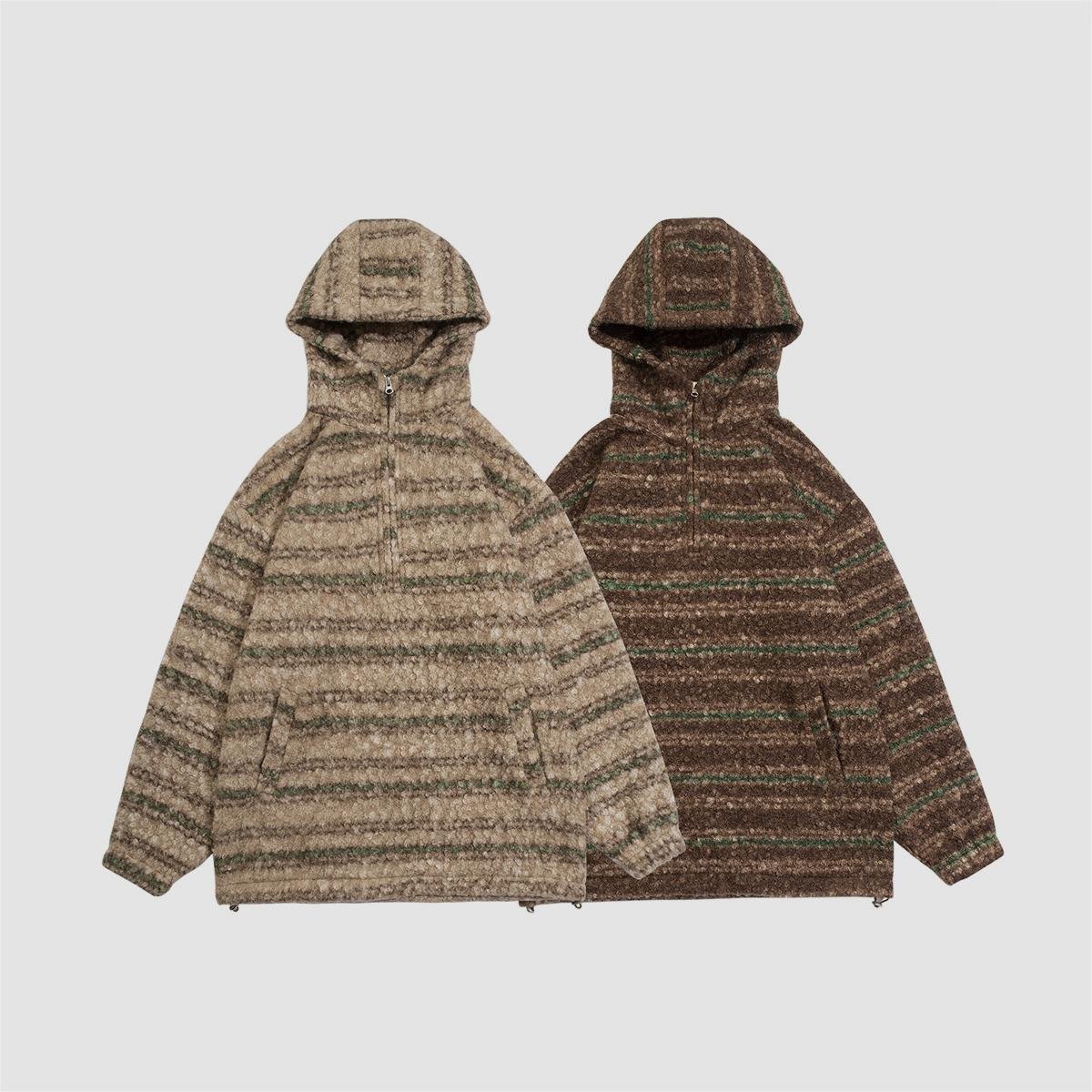 Half Zipper Sweater Brown