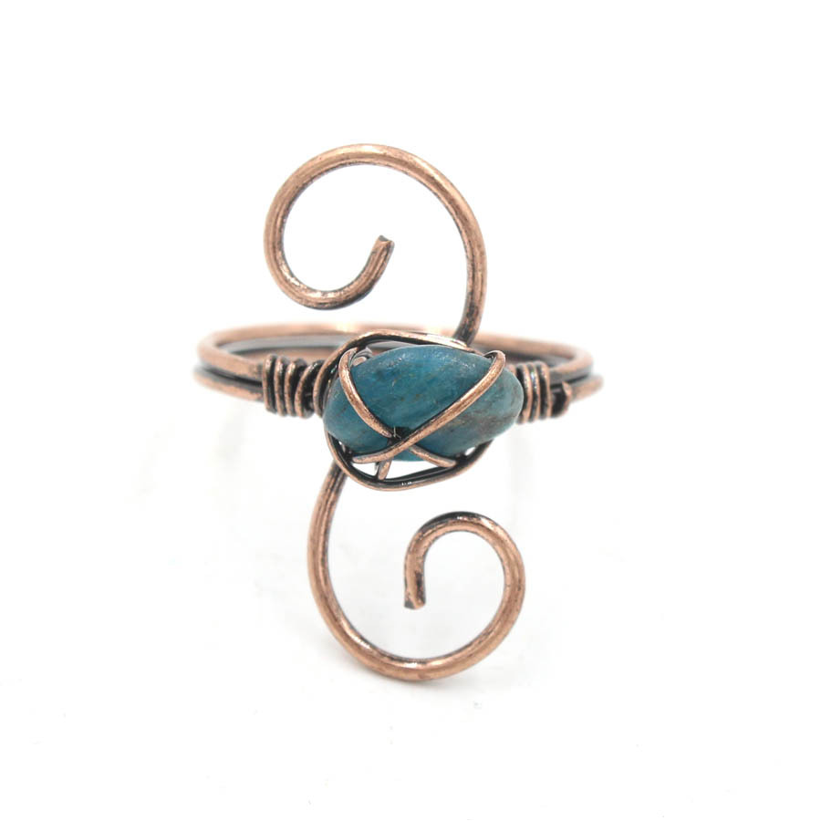 Copper Ancient Winding Ring 1