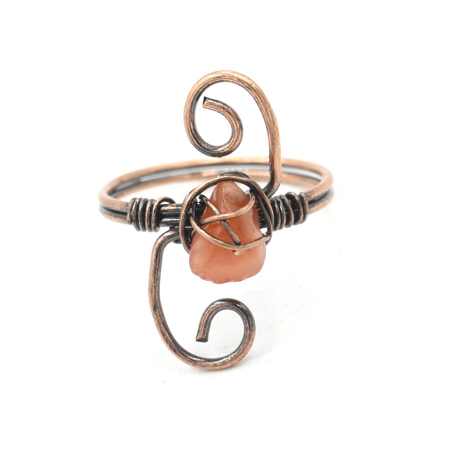Copper Ancient Winding Ring 5