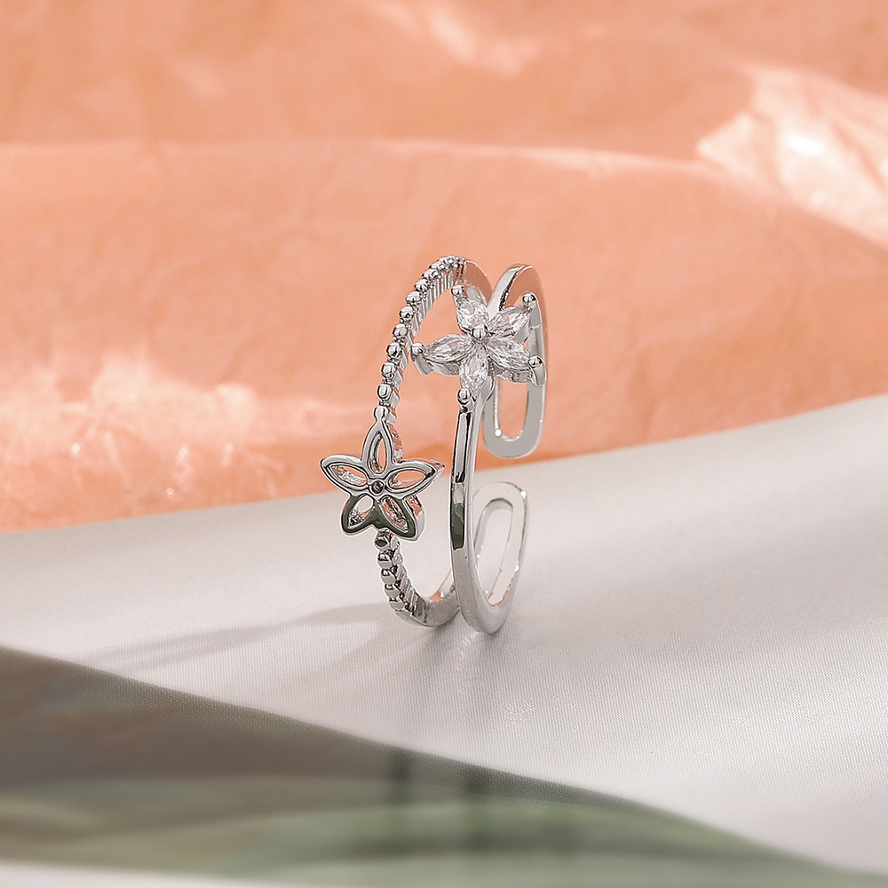 Double-layer Flower Ring Image 5