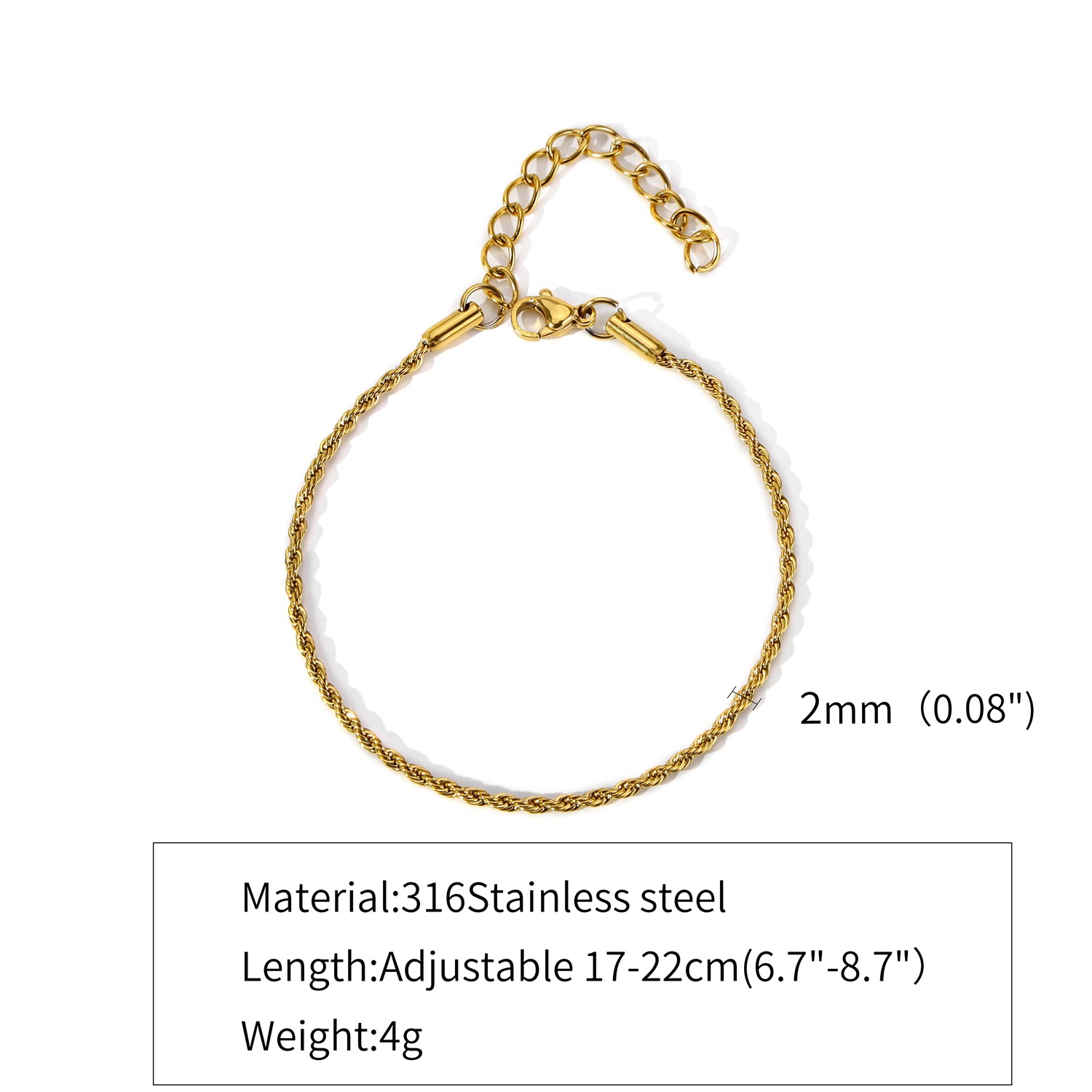 Hemp Flowers Chain Bracelet 3