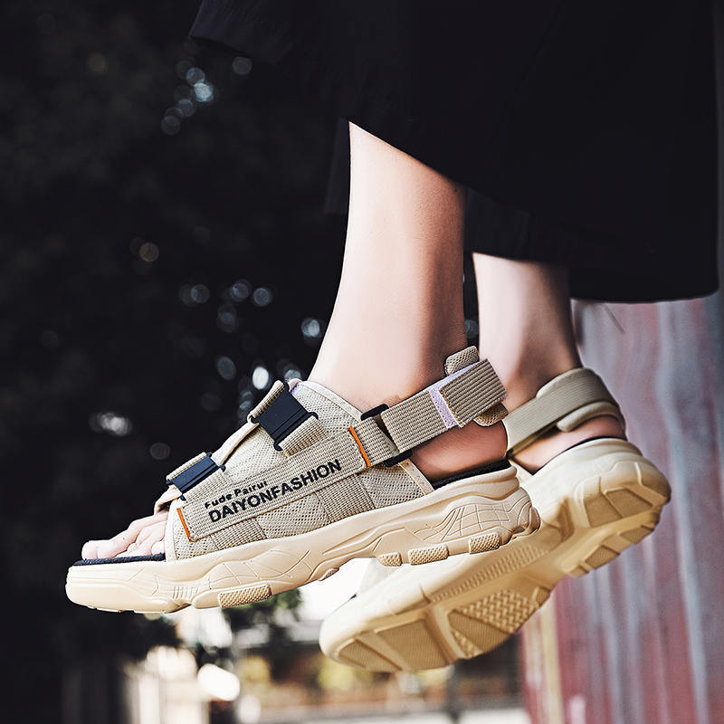 Men's Roman Sandals - Beige