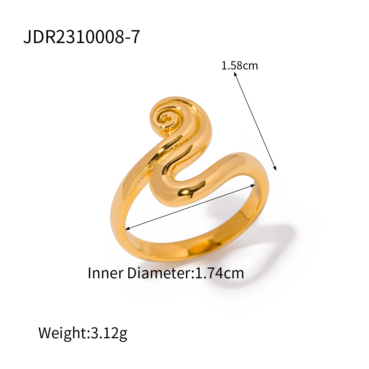 Gold Diamond Shaped Ring