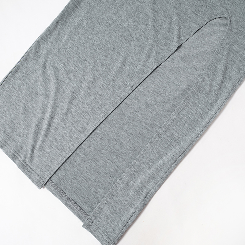 Women's Solid Color Long Sleeve Hollow Dress 19