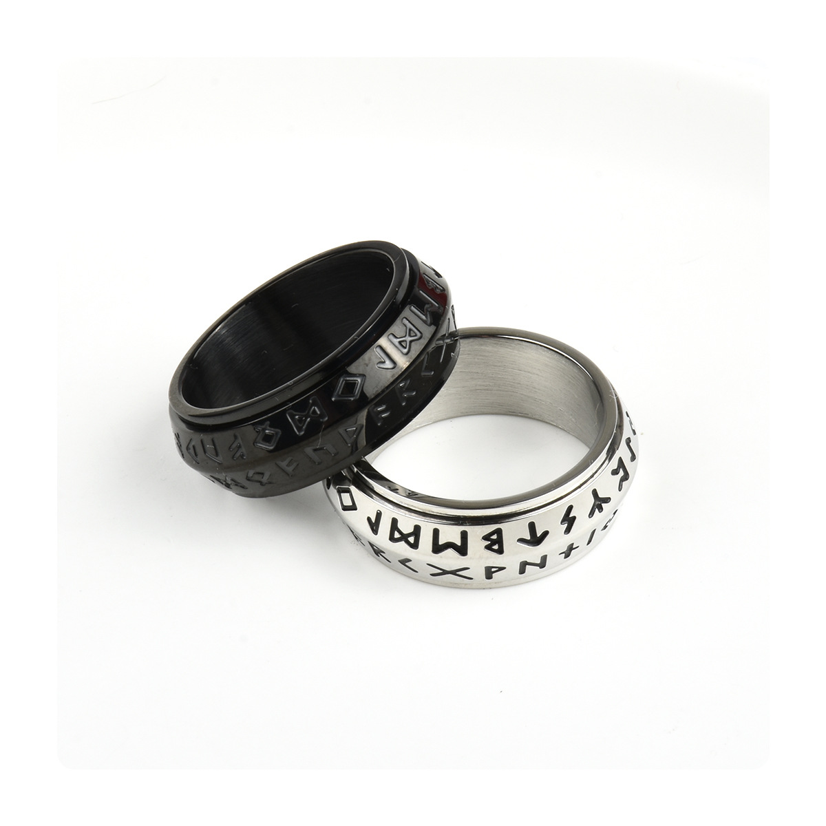 Retro Nordic Viking Luen Rune Ring 3