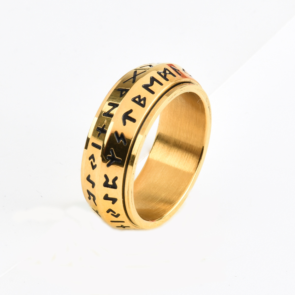 Retro Nordic Viking Luen Rune Ring 7