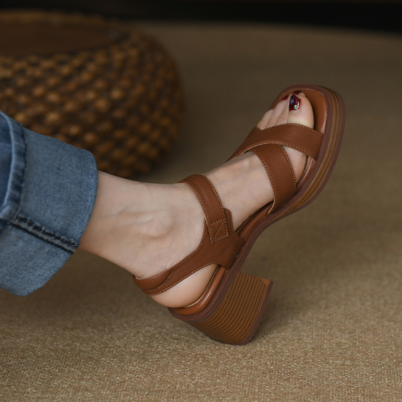 Brown Sandal Back View