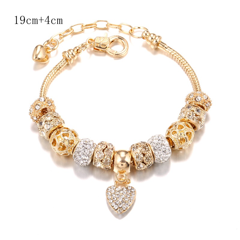 Alloy Large-hole Bead Bracelet - Image 2