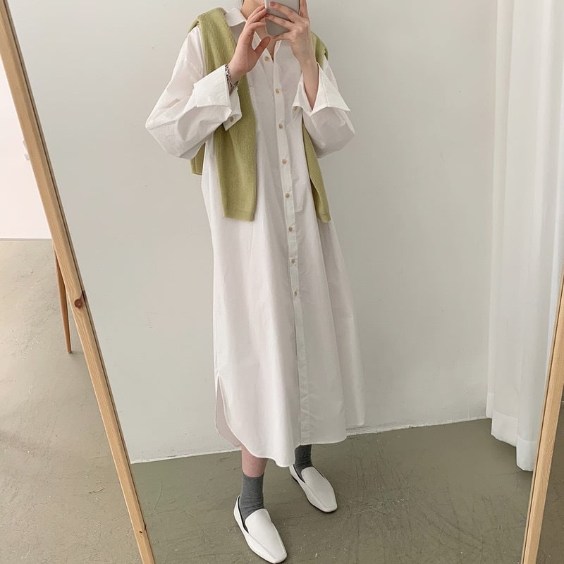 White Shirt Dress