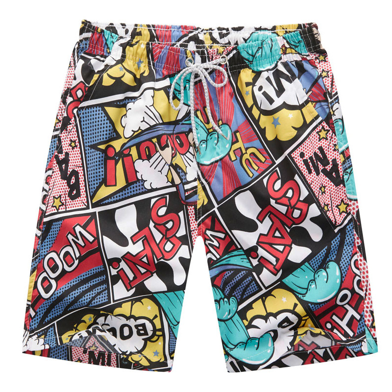 Men's Printed Casual Beach Shorts Style A