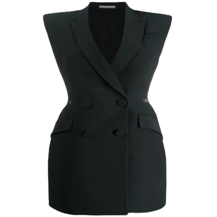 Double Breasted Slim Dress Front View