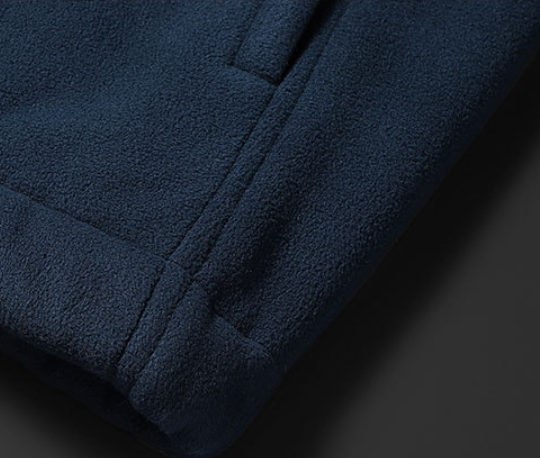Men's Stand Collar Fleece Padded Jacket Image 6