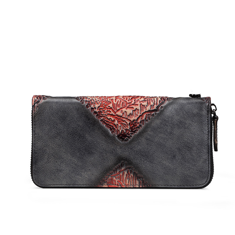 Leather Ladies Wallet - Red