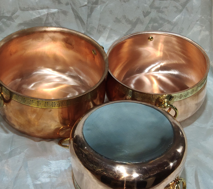 Single Copper Hot Pot - Glass Lid