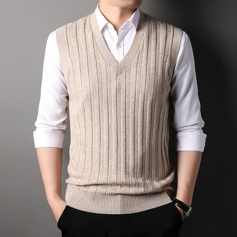 Men's Autumn Business Casual Knitted Vest - Image 2