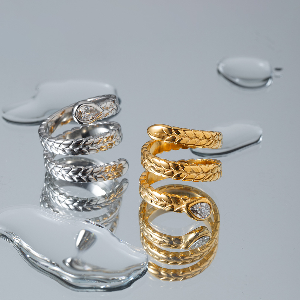 Davina Gold Serpent Ring 4