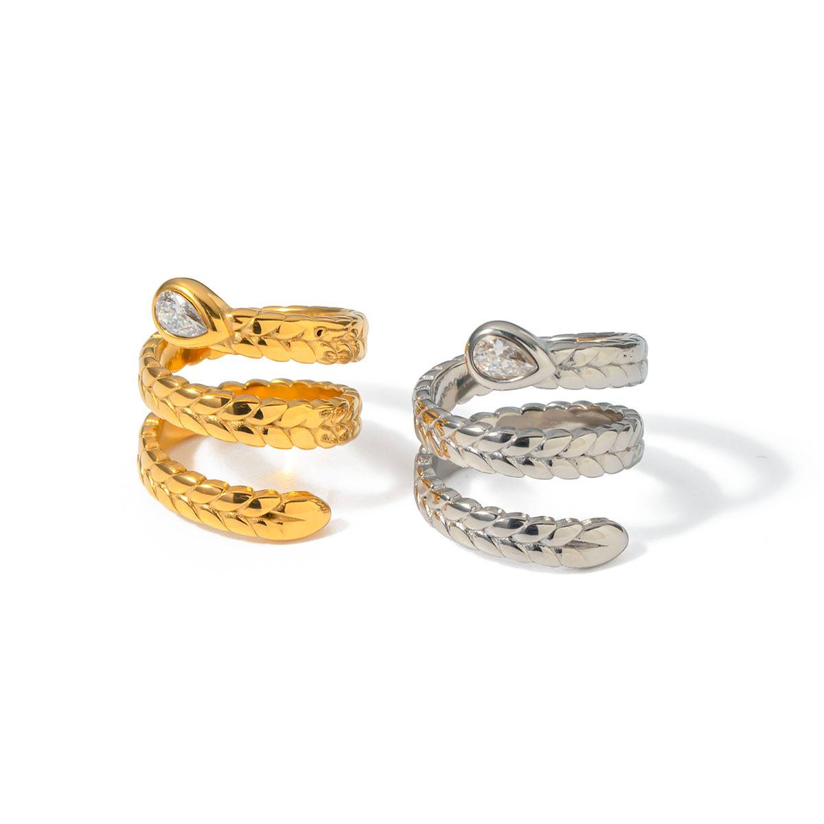 Davina Gold Serpent Ring 10