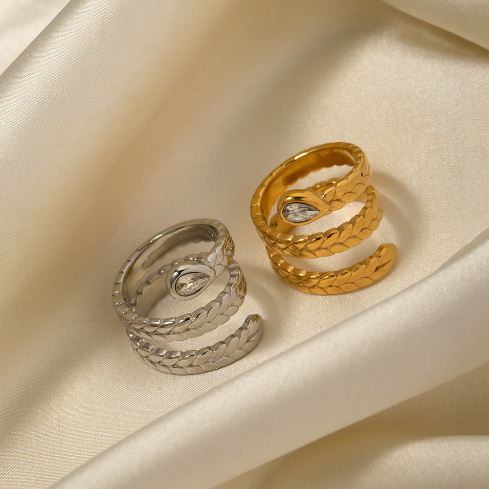 Davina Gold Serpent Ring 5