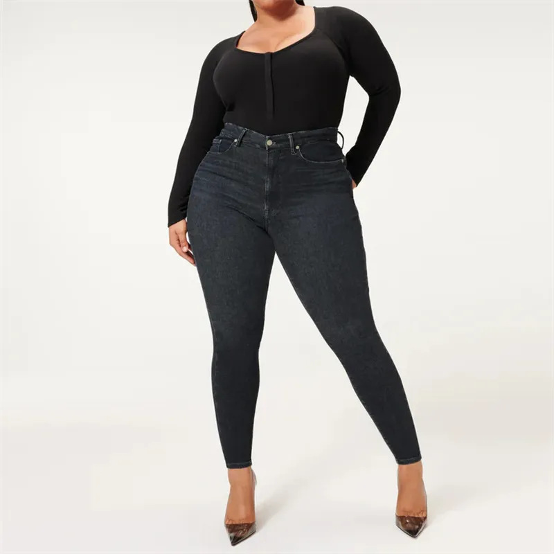 Women's Fashion Casual Jeans Image 4