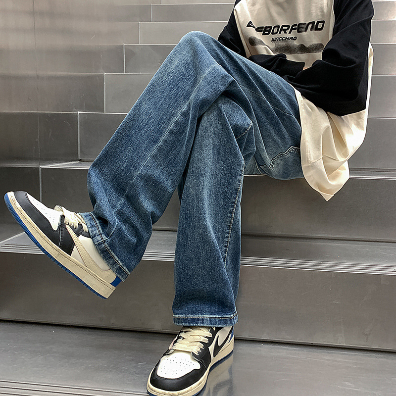 Men's High Street Retro Straight Jeans - Image 7