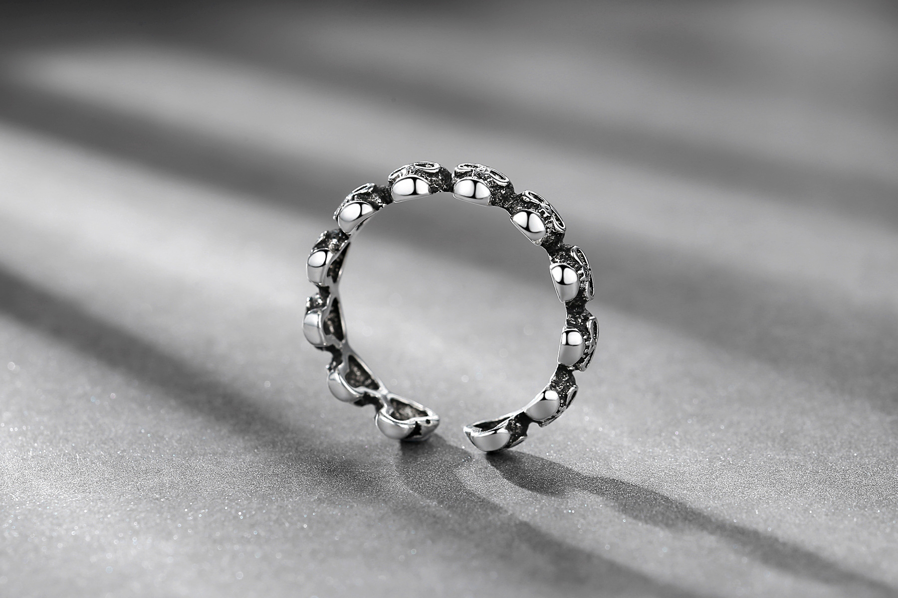 Cross Skull Trendy Ring - Lifestyle Shot