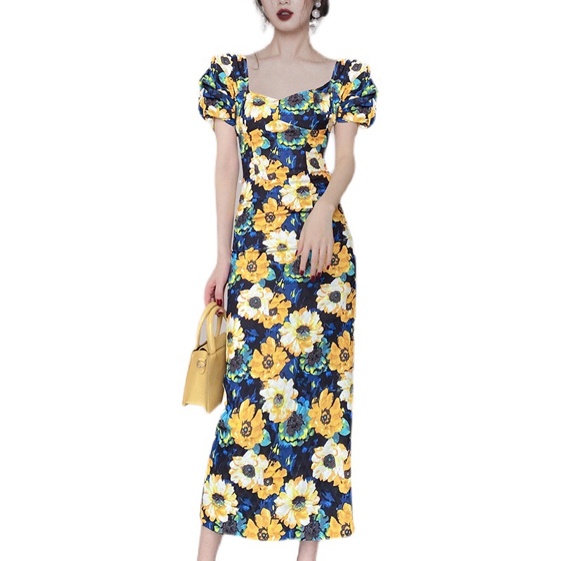 Slim Fit Printed Mid-length Hip Skirt Image 2