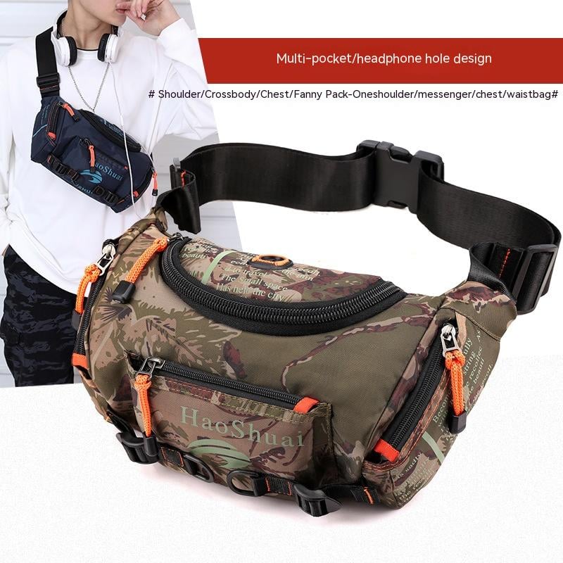 Multi-functional Outdoor Pocket Sports Men's Shoulder Messenger Bag 3